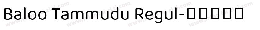 Baloo Tammudu Regul字体转换